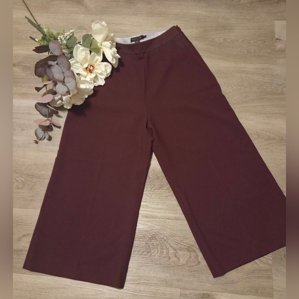 Ted Baker Red Flare Jeans High-Waisted Wide-Leg Size # 1 - Picture 2 of 7